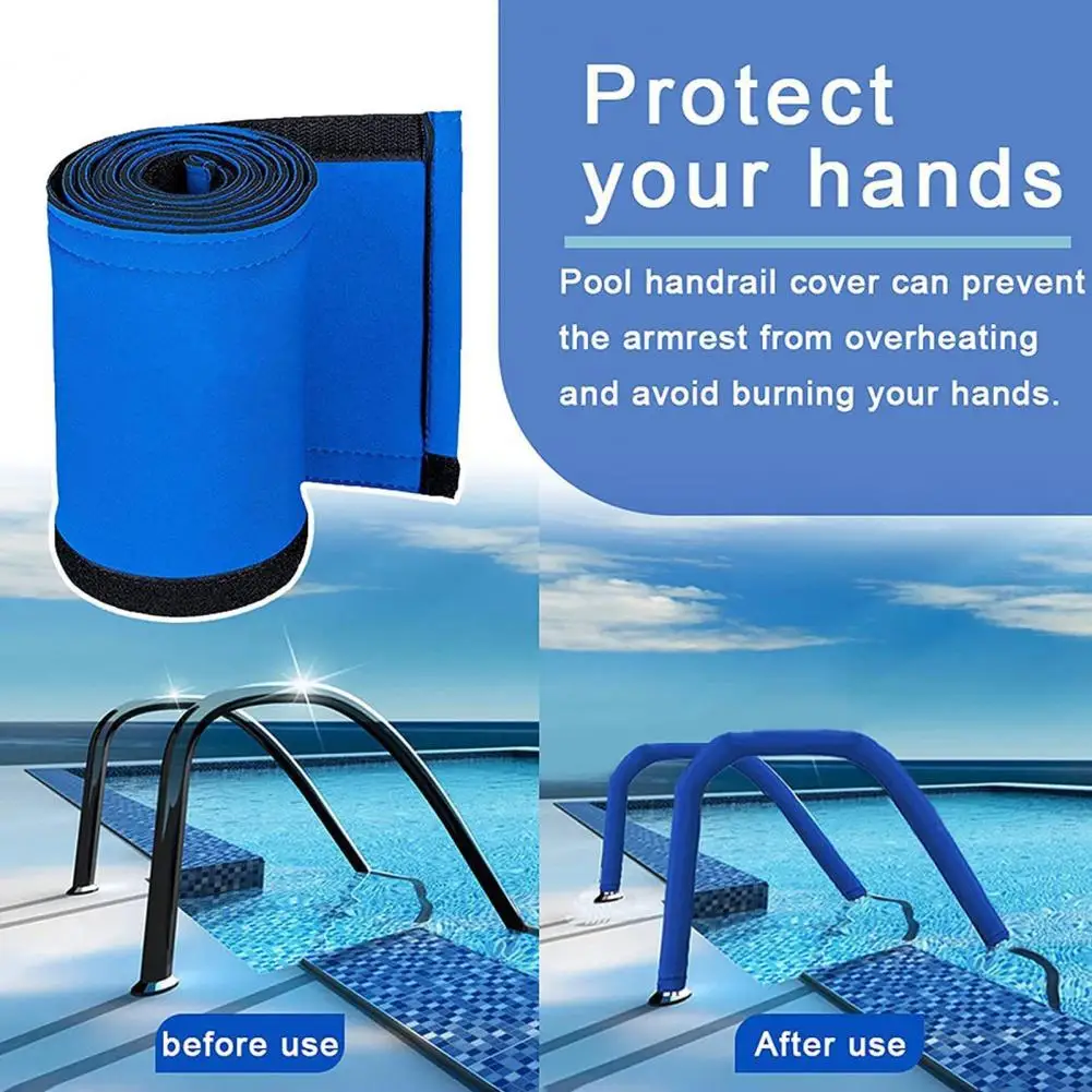 Handle Cover Widely Used Soft Anti-slip Quick Dry Prevent Slipping Neoprene Swimming Pool Handrail Cover Pool Accessories