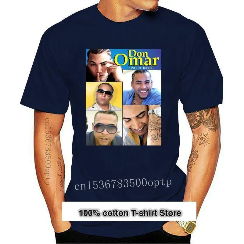 Camiseta de DON OMAR, cantante de música latina REAGGETON, el rey de los Reyes, COLLAGE de fotos