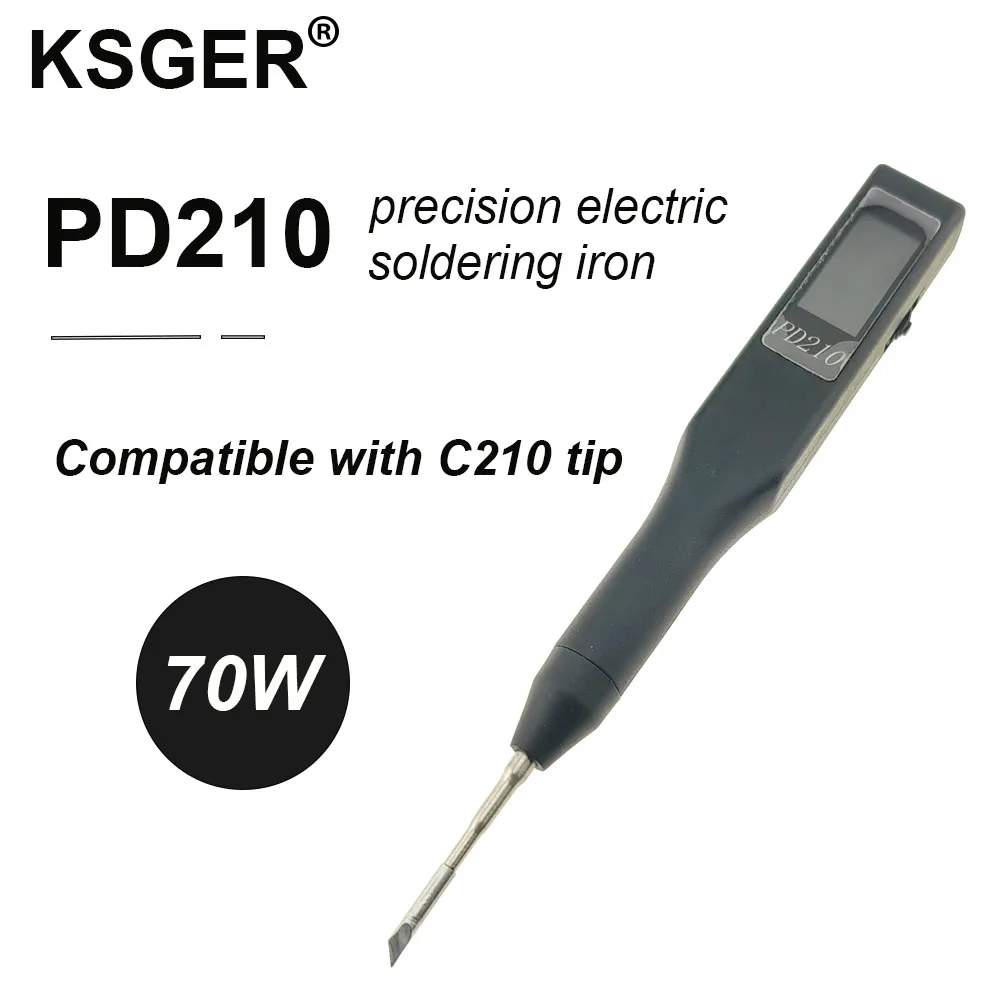 KSGER C210 stazione di saldatura per JBC Iron Tips schermo TFT kit fai da te strumenti elettrici da 1.3 pollici lattine per dormire in standby