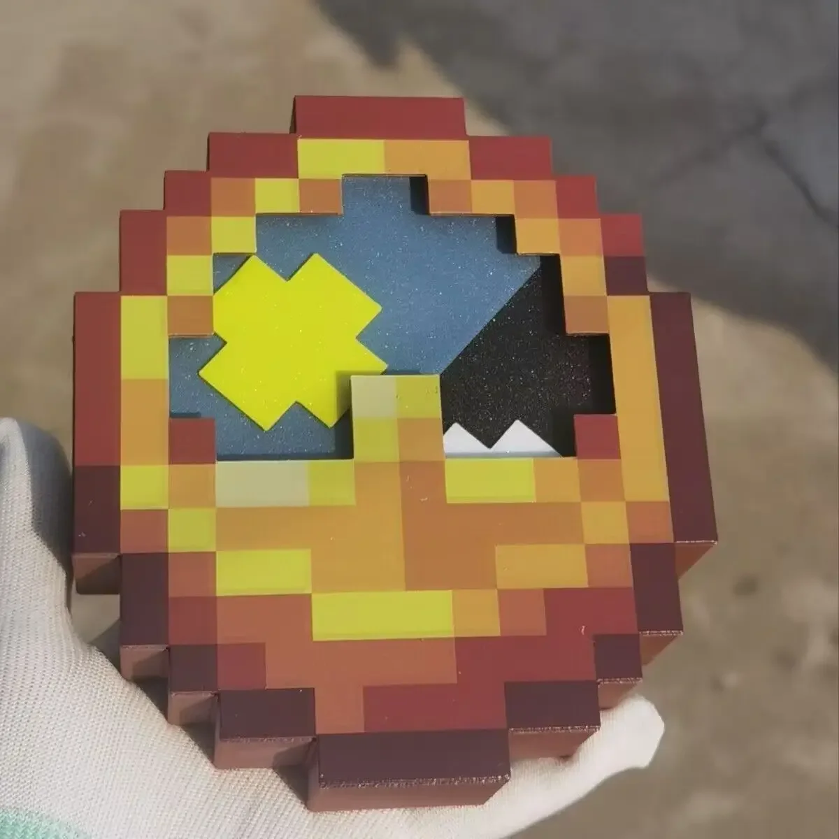 

12/24-часовая модель таймера, высококачественные трендовые часы в пиксельном стиле с 3D-печатью, настенные или настольные часы, идеально подходящие для любого праздничного подарка