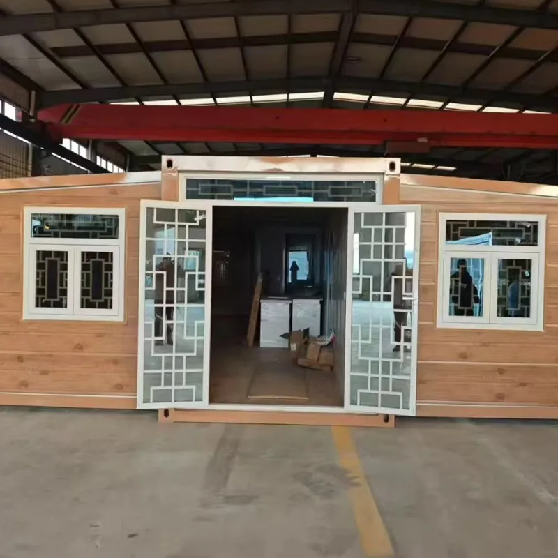 Customized Factory Cheap 20Ft Hut Camping Modular Portable On Wheels Fold Out Unfolding Eco Expandable Container House