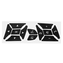 Black Steering Wheel Button Switch Trim Cover Sticker for Mercedes Benz A B C E Ml Gl Cla Gla Glk Sl Class W176 W212 W204 W207