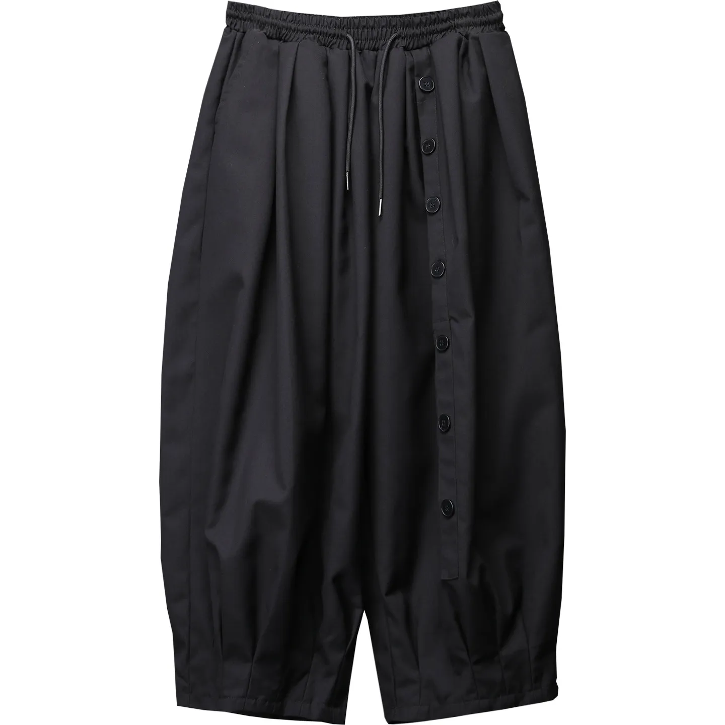 Stand Cut Culottes Men's Loose and Irregular Bloomers Spring and Autumn Dark Designer Cropped Wide-Leg Pants Neutral