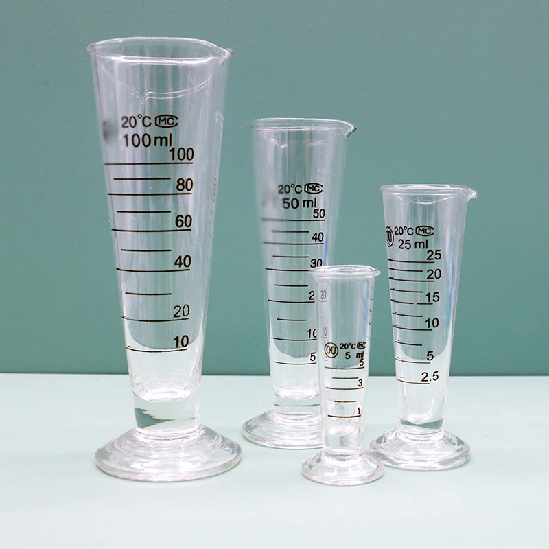 Glass triangular measuring cup with scale conical measuring cup 25ml50ml100ml250ml500ml1000ml2000ml