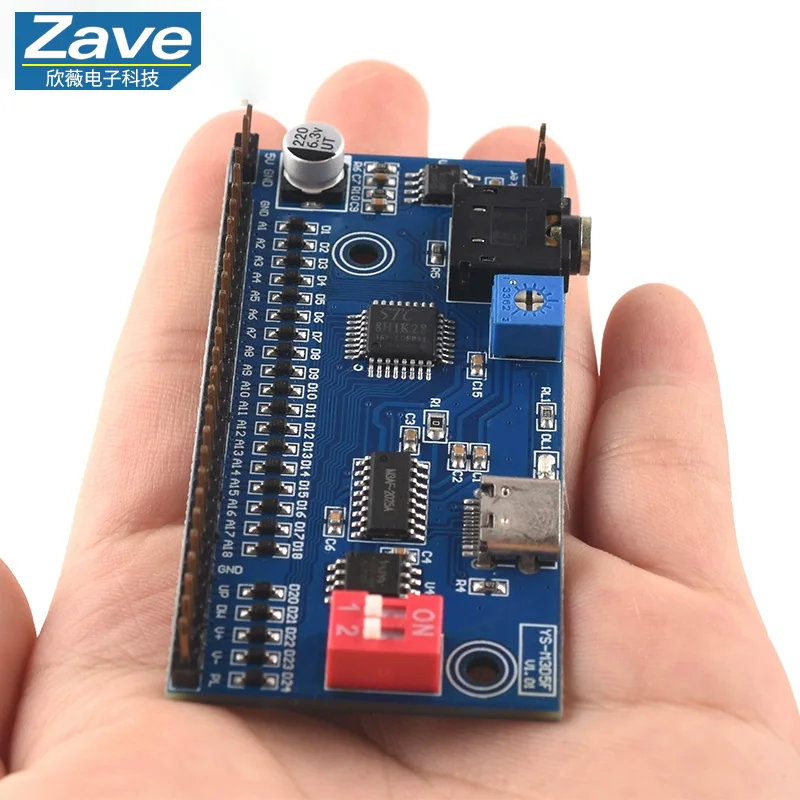 18-Channel Voice-Triggered Playback Module (MP3, Button & Sensor-Activated Playback) with 16M Memory, Card-Free, Single-Chip Mic