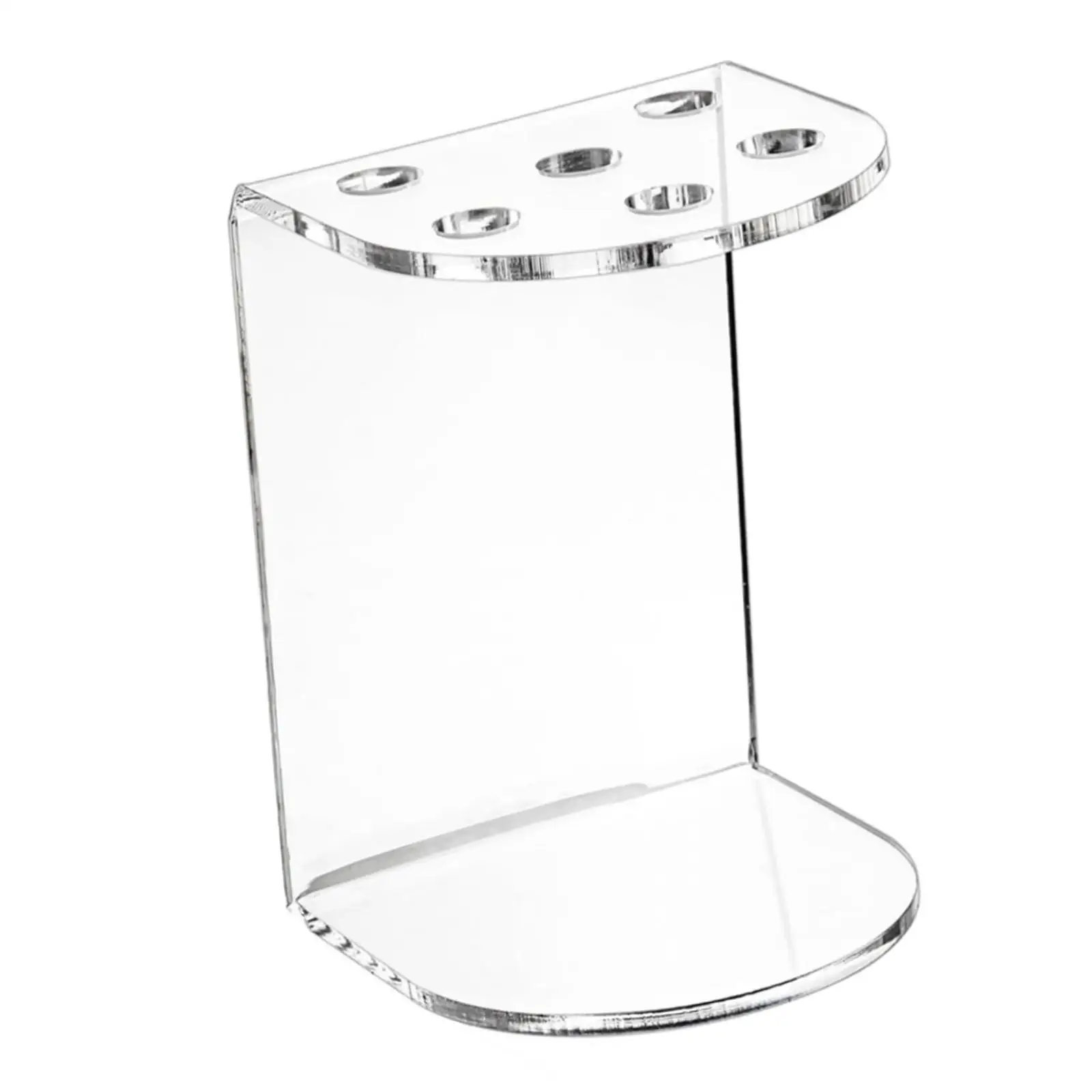 Clear Acrylic Shear Display Stand Six Slot Scissors Storage Rack Hair Tools for Dog Grooming Hairdresser Barber Shop view 2