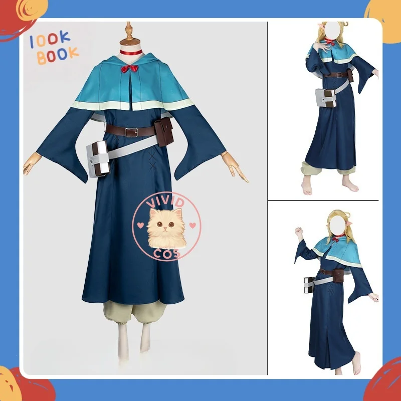 

Dungeon Meshi Marcille New Japanese Animation Two-dimensional Anime-style Outfit Cosplay Costume Ready Stock Comic Full Set