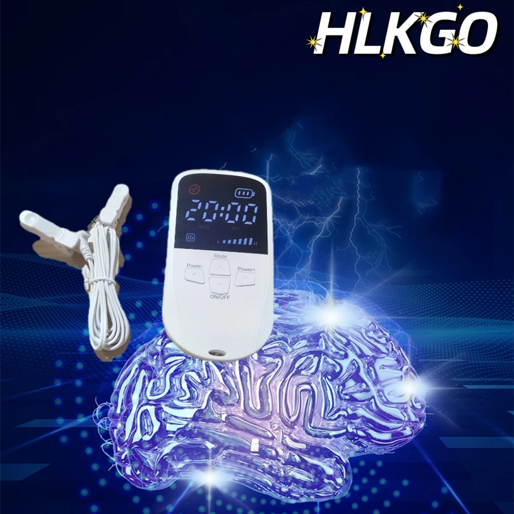 Portable CES Ear Clip Sleep Aid at Home, Cranial Stimulation for Insomnia, Anxiety and Headache Relief, Wellness Gadget