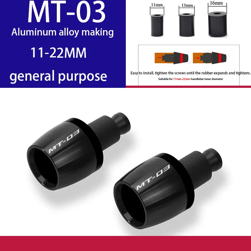 Motoraccessoires Voor Yamaha MT-03 Handgreep Motorfiets Handgreep Eindkap Handplug Balansterminal