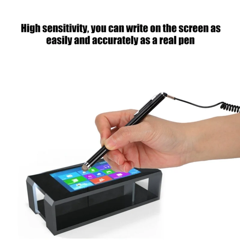 

Capacitive Touch Screen Pen Black Metal High Sensitivity Stylus For Mobile Phone GPS