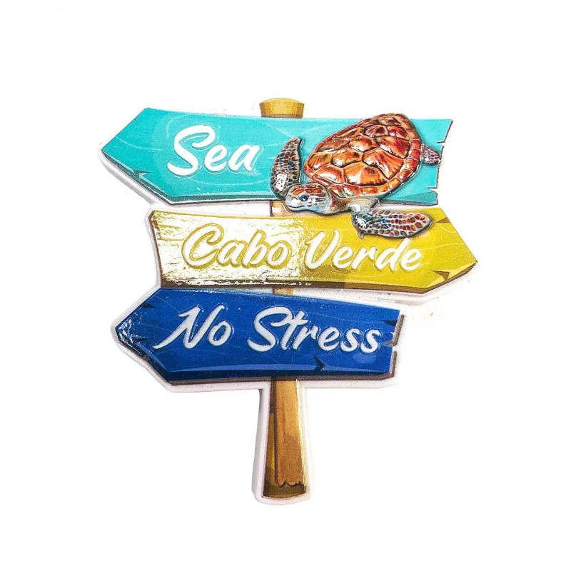 Cape Verde beach sign cultural and refrigerator magnets, travel souvenirs, home decorations, and gifts