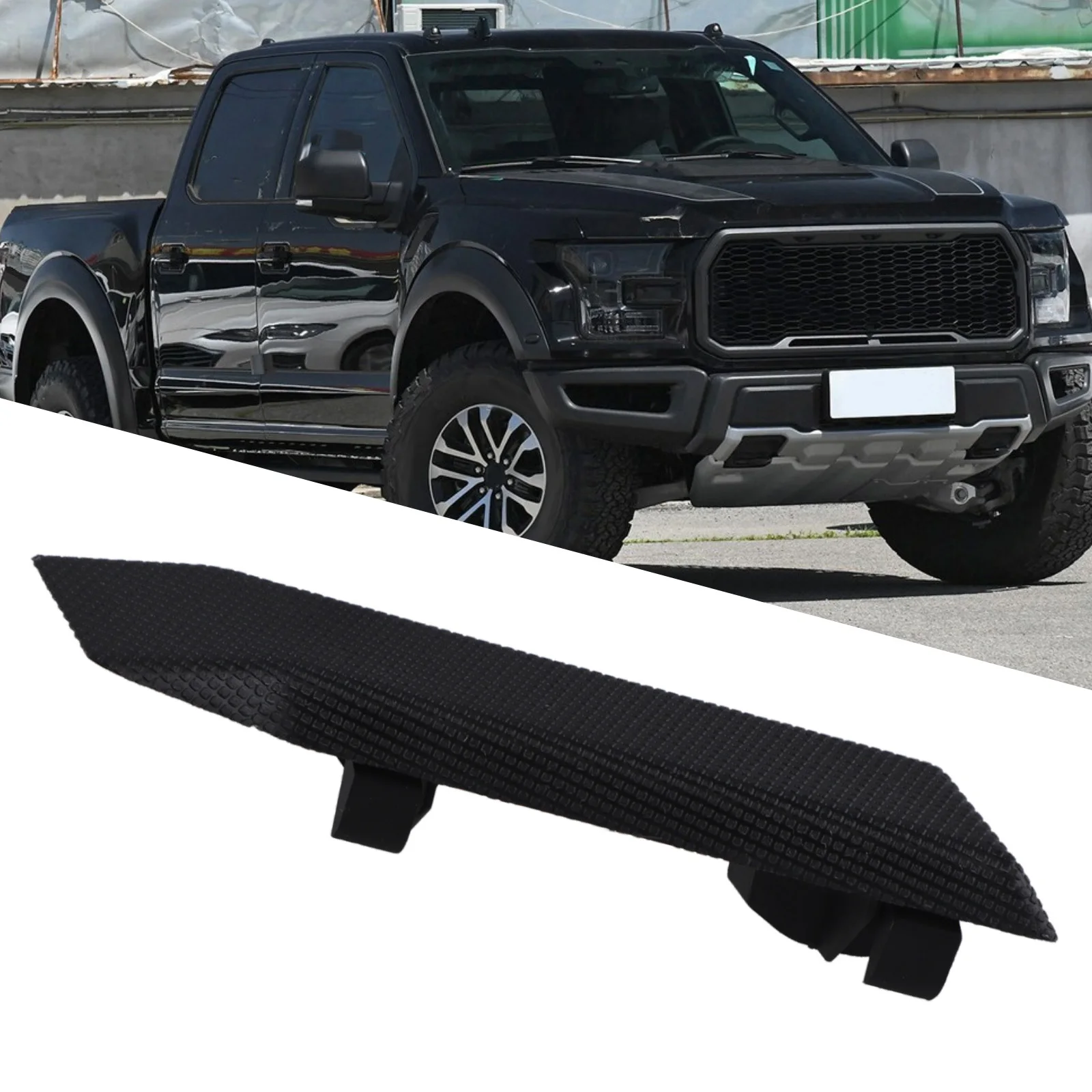 1pcs Left Side Running Board Step Pad Grip Cover FL3Z16491DA FL3Z-16491-DA For Ford For F-150 15-22 Left Replacement