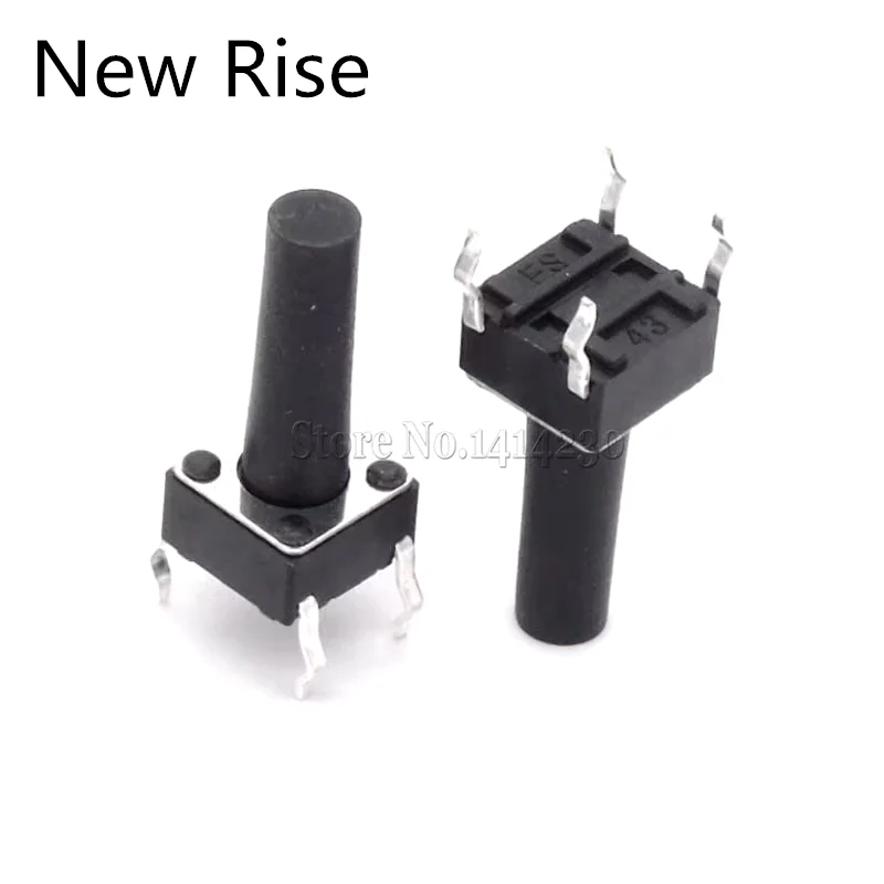 

100Pcs Tactile Push Button Switch Tact Switch 6X6X14mm 4-pin DIP 6*6*14mm