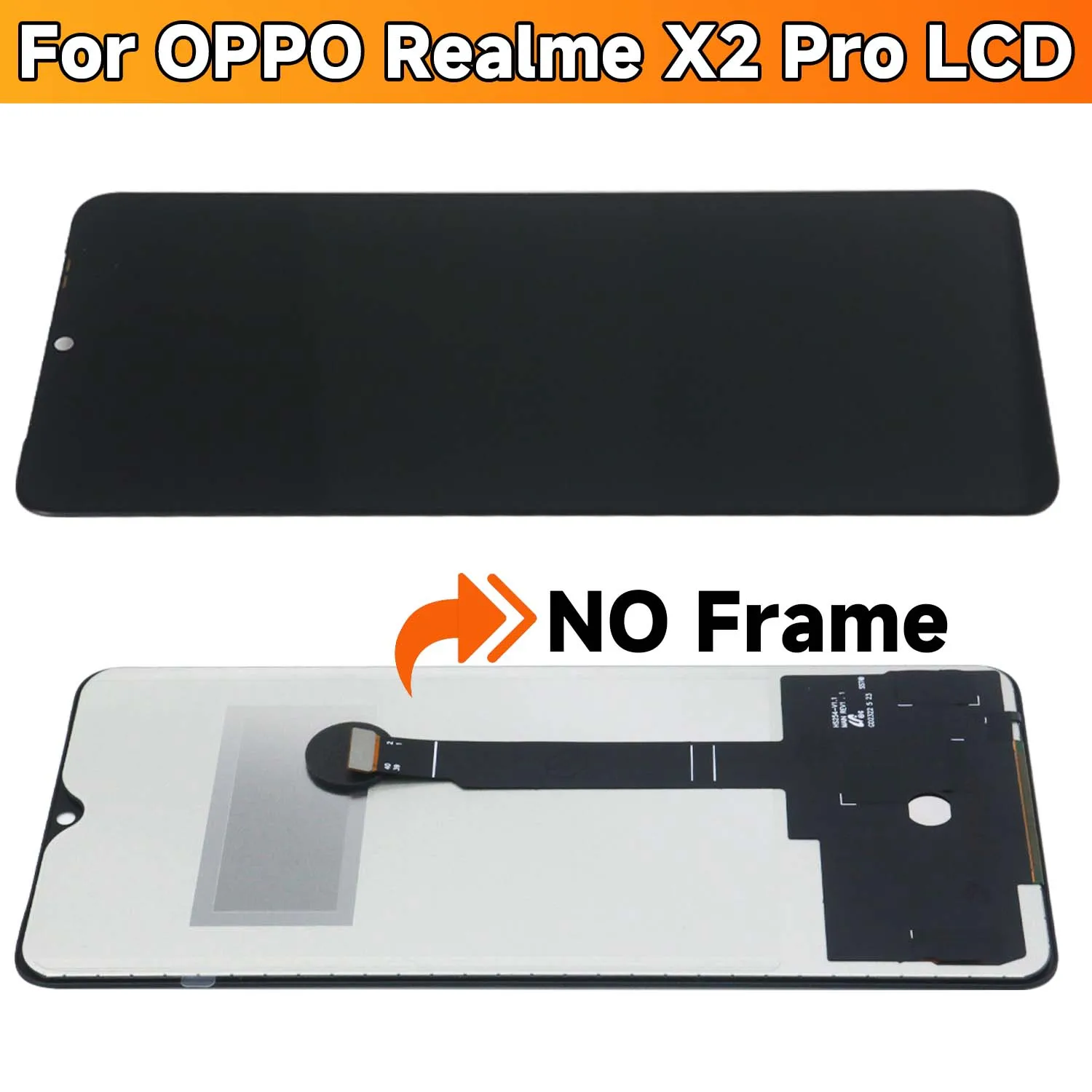 Tested AAA+ For Realme X2 Pro RMX1931 LCD Display Touch Digitizer Screen Assembly Replacement Parts 6.5\