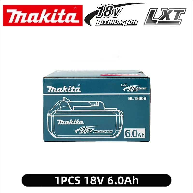 100 % originaler wiederaufladbarer 18-V-6,0-Ah-Akku von Makita, für Makita BL1830 BL1830B BL1840 BL1840B BL1850 BL1850B Elektrowerkzeug-Akku