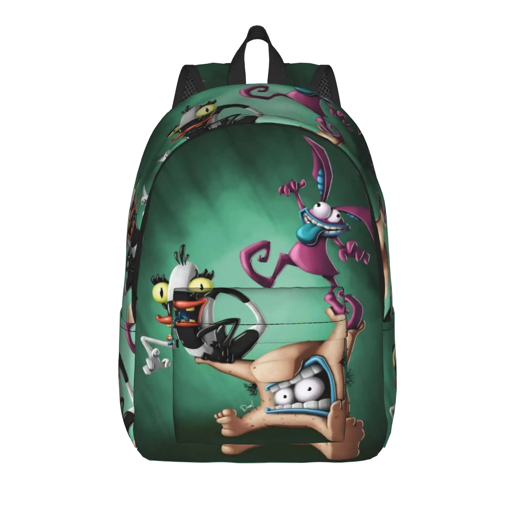 Aaahh Real M-Monsters  Cool Backpack Outdoor High School Hiking Travel  Daypack for Men Women Laptop Canvas Bags
