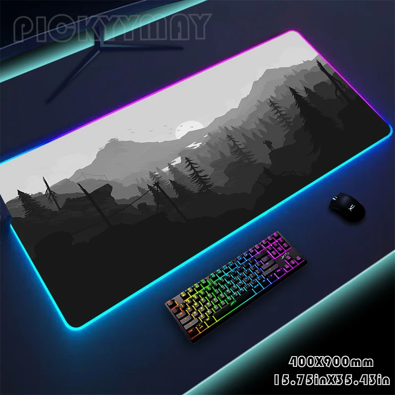 

Mousepads Forerst LED Gaming Desk Pad Large Backlight Desk Mat 50x100cm Gamer Mousepad RGB Mouse Pad Luminous Mouse Mat