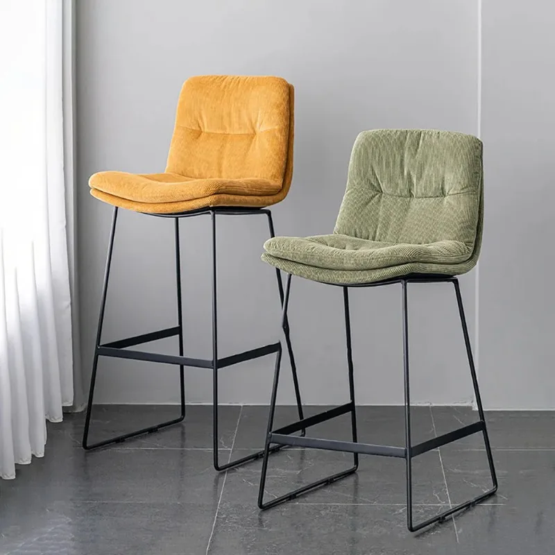 

Ergonomic Elegant Bar Chair Aesthetic Comfortable Luxury Premium Bar Chair Trendy Beauty Taburetes De Bar Modern Furniture