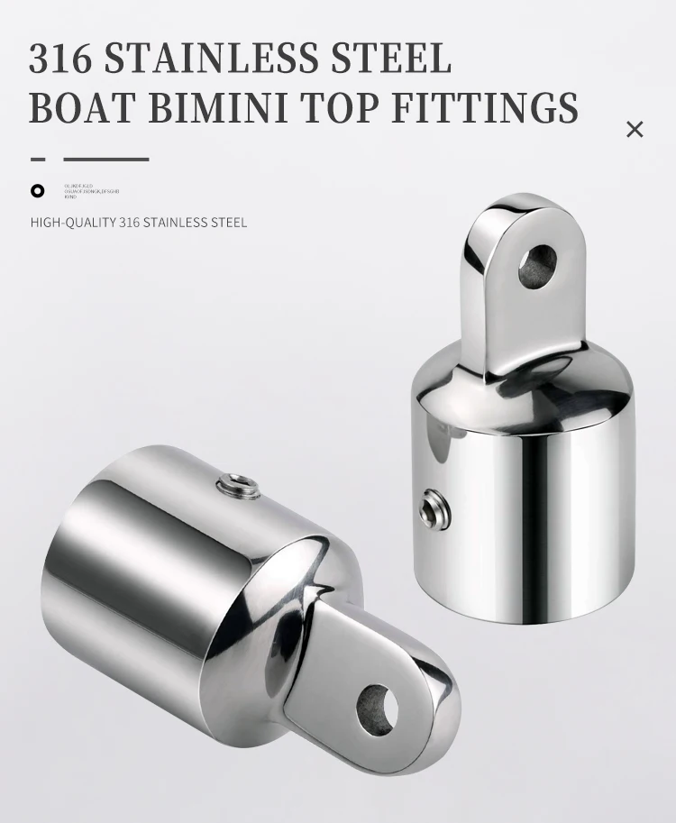 Bimini Top Cap 316 Stainless Steel Top Caps Marine Hardware Boat Accessories Bimini Top Eye End
