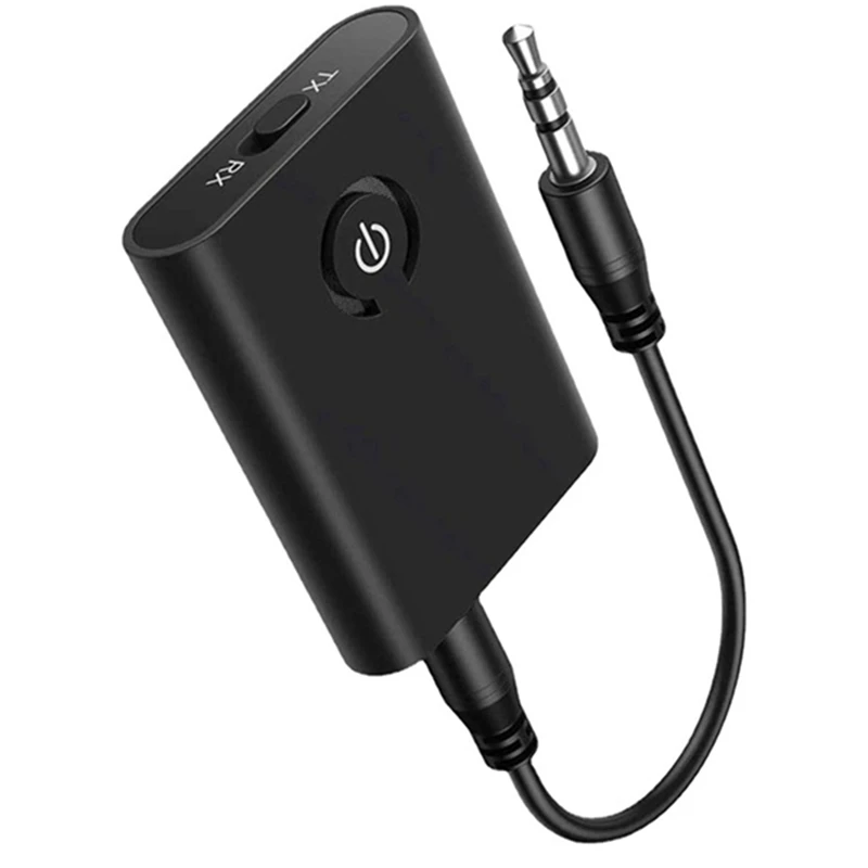 Best Bluetooth 5.3 Adapter for Airplane to 2 Wireless Headphones, 3.5mm Jack In-Flight Bluetooth Transmitter Receiver for TV