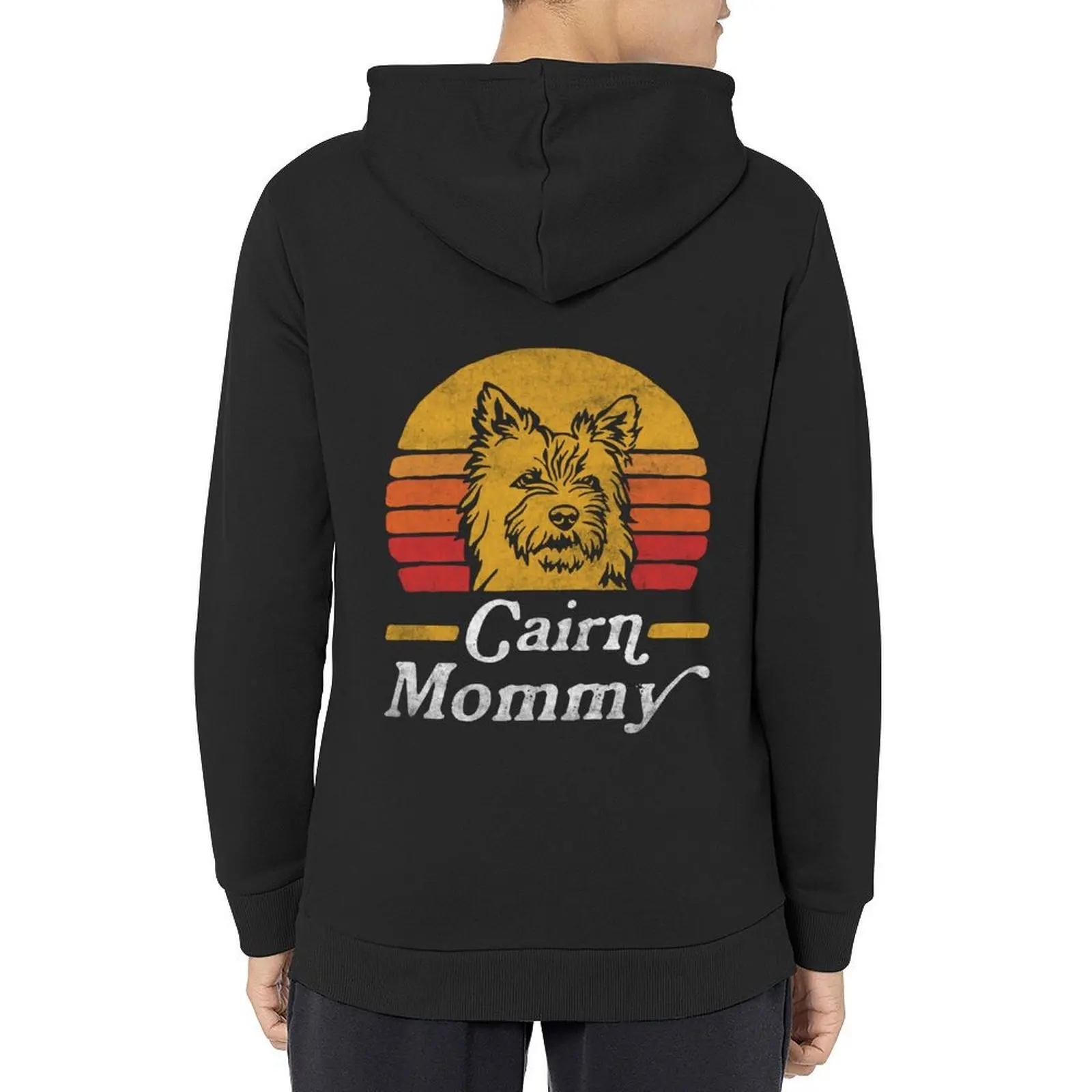 

Retro Vintage Cairn Terrier Mommy Hoodie winter clothes blouse men's winter sweater men clothing mens hoodies