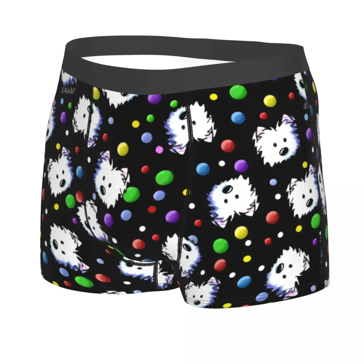 Cute West Highland Terrier Puppy Boxer Shorts For Homme 3D Print Pet Westie Underwear Panties Briefs Soft Underpants