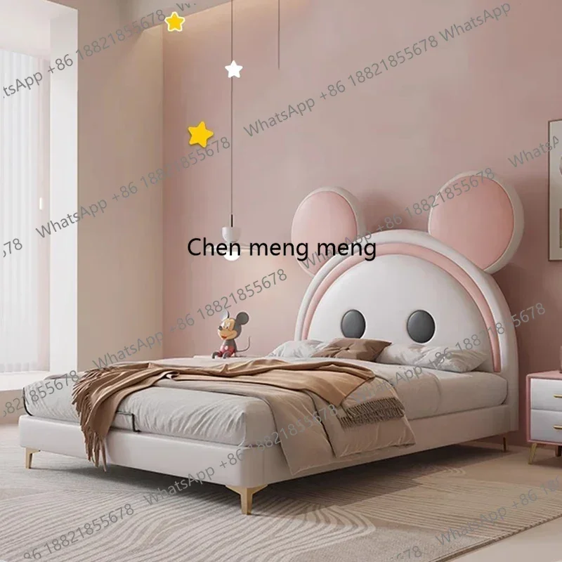 Queen Double Bed Luxury Children Massage Design Tatami Beauty Multifunctional Bed Princess Sleeping Beliche Unique Furniture