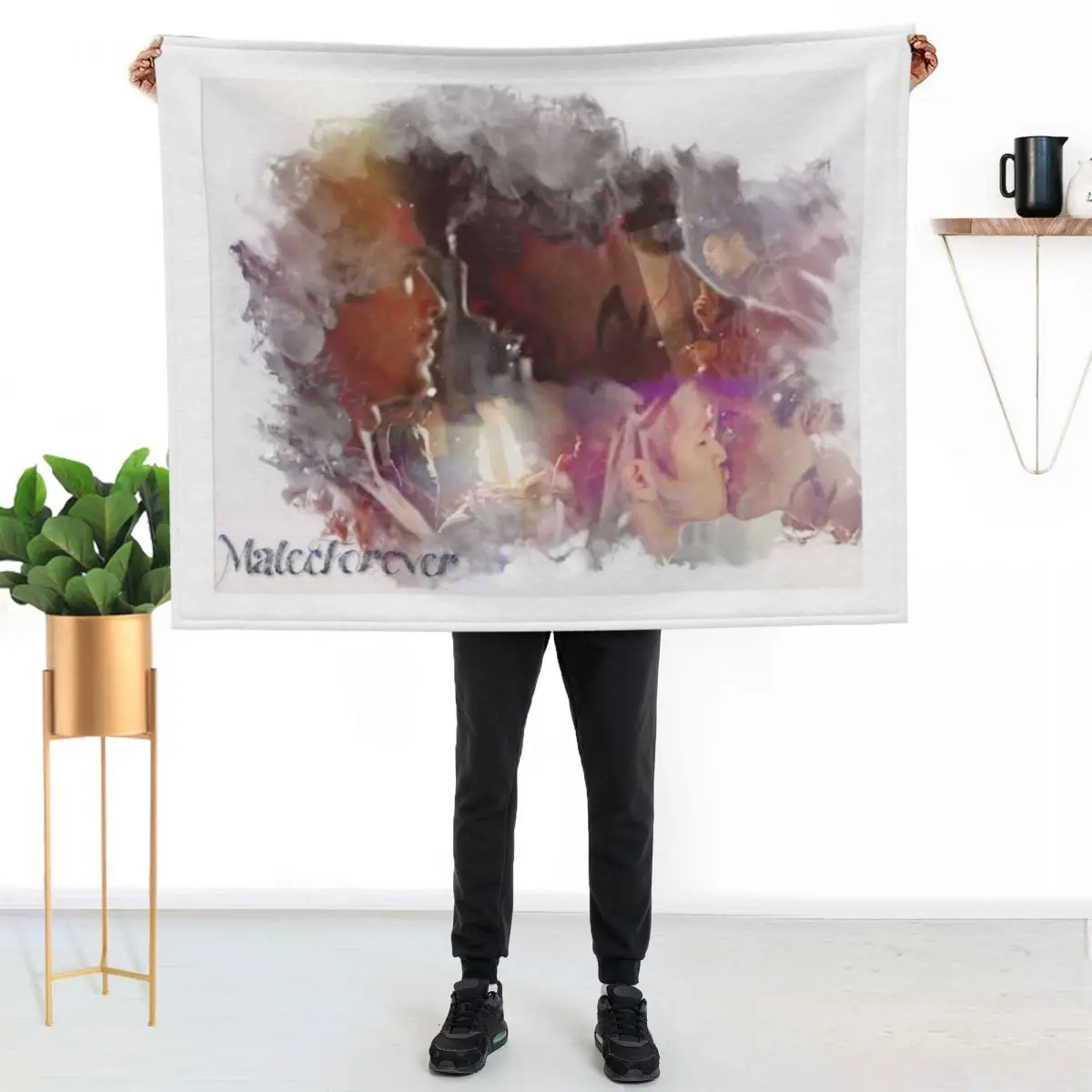 

Malec forever 3b Throw Blanket Cozy Microfiber Throw Blanket for Home Bedroom