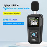 MESTEK 30-130dB Sound Level Meter Color Display Fast Slow Sampling Rate Capacitive Microphone Bluetooth Noise Monitor Backlight