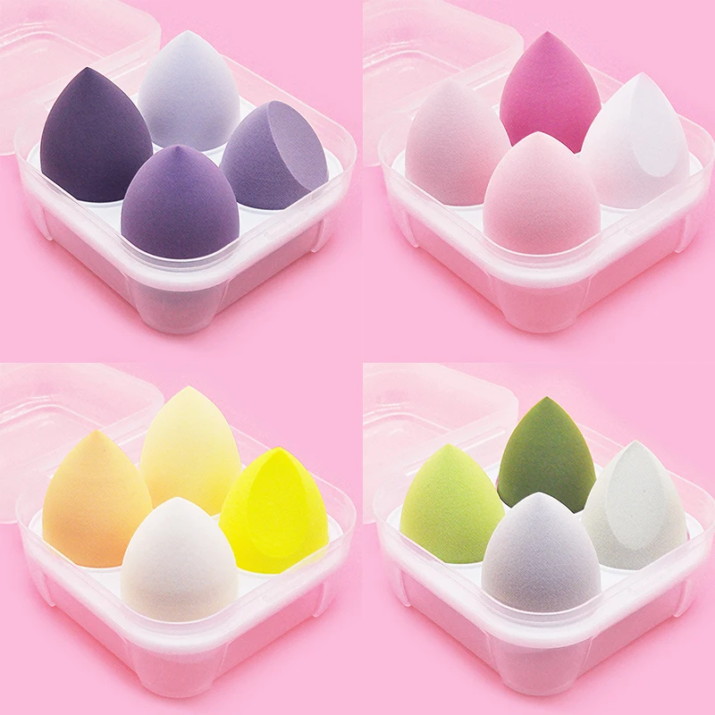 4/8pcs Makeup Sponge Blender Beauty Egg Cosmetic Puff Soft Foundation Sponges Powder Puff Women Make Up Accessories Beauty Tools