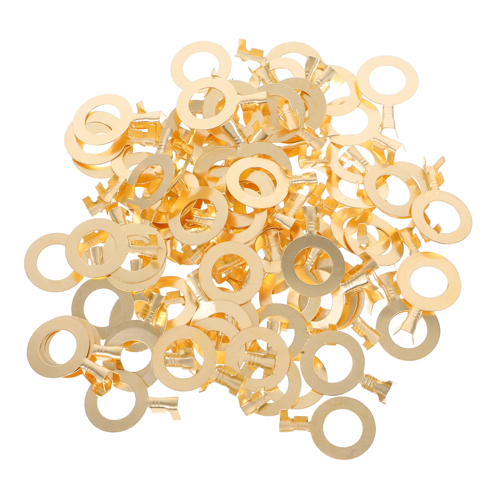 

100Pcs Grounding Terminal Copper Wire Connectors Cold Pressed Open O Type Terminals for Electrical Automotive Marine