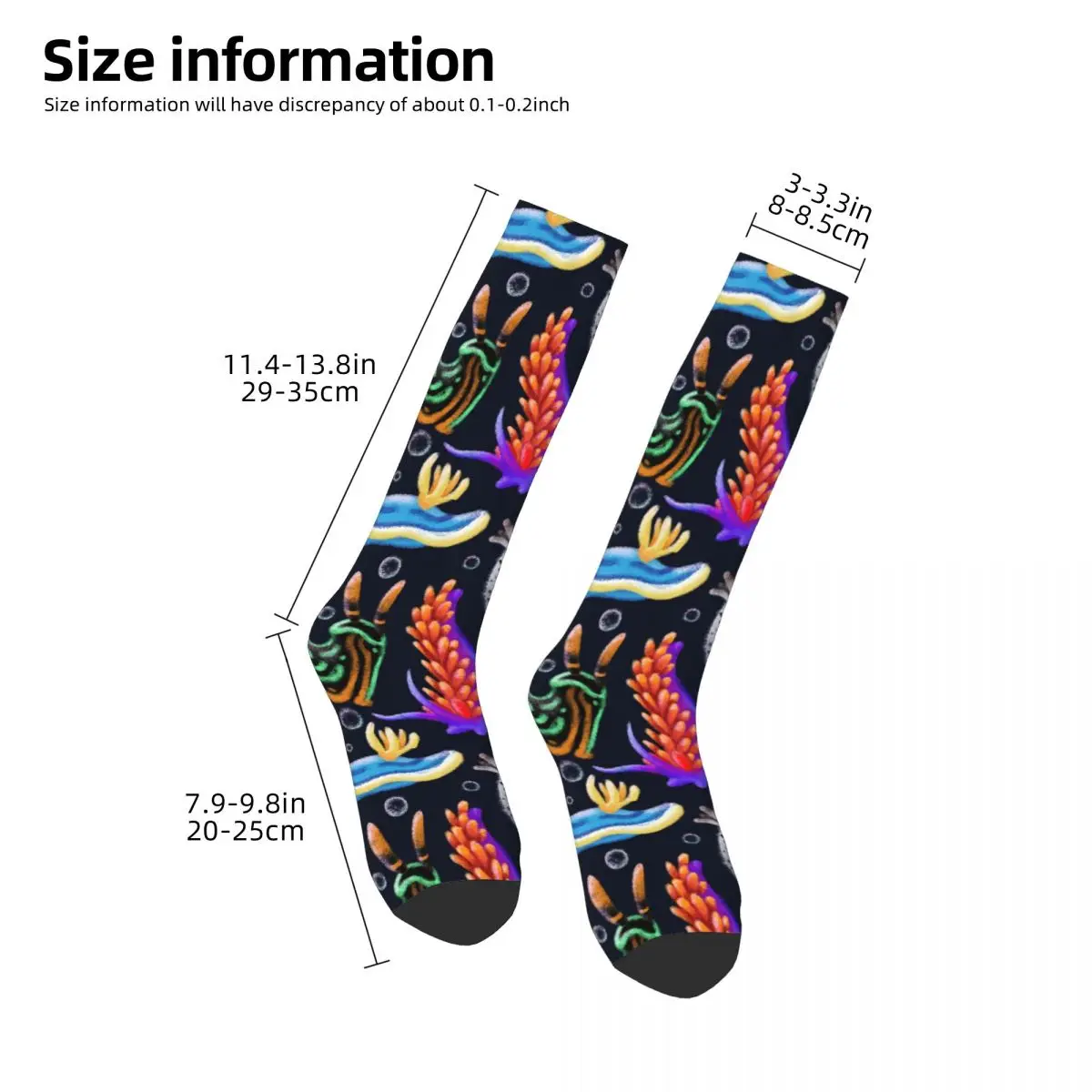 Nudibranchs Socks Harajuku Super Soft Stockings All Season Long Socks Accessories for Man's Woman's Christmas Gifts