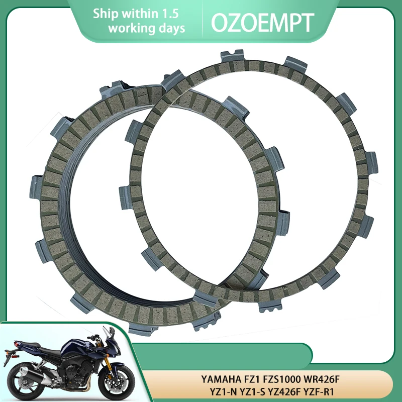 OZOEMPT Fibrous Clutch plate Apply to YAMAHA FZ1 FZS1000 WR426F YZ1-N YZ1-S YZ426F YZF-R1