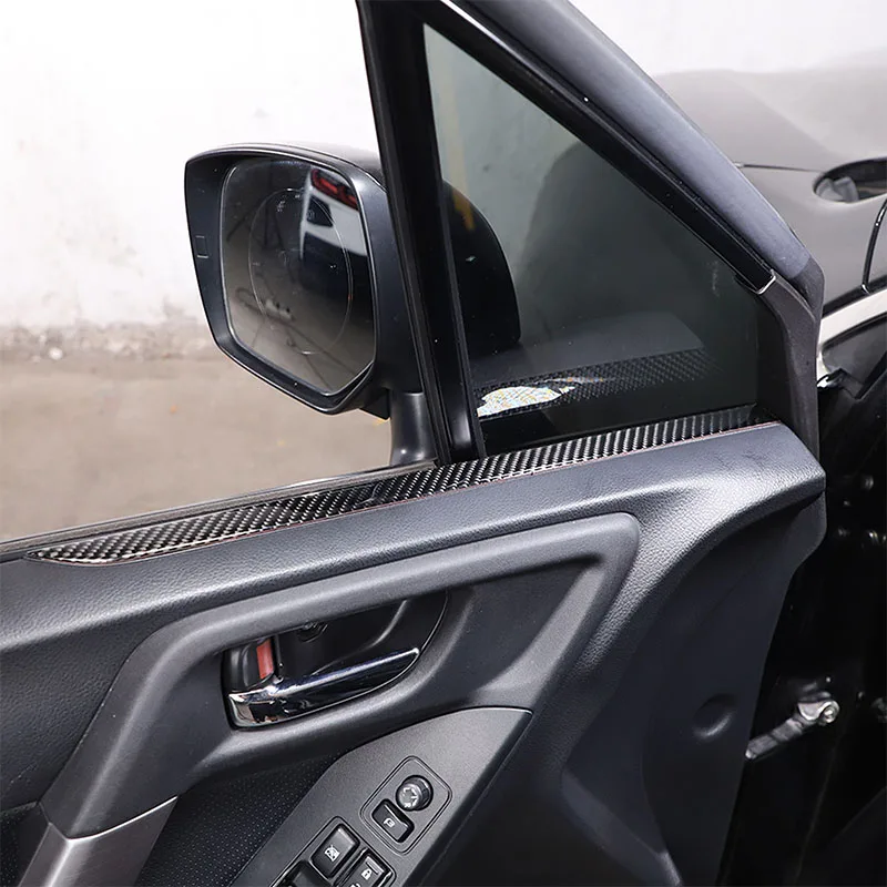 

For Subaru Forester 2013 2014 2015 2016 2017 2018 Soft Carbon Fiber Car Front Inner Door Panel Trim Sticker Car Accessories