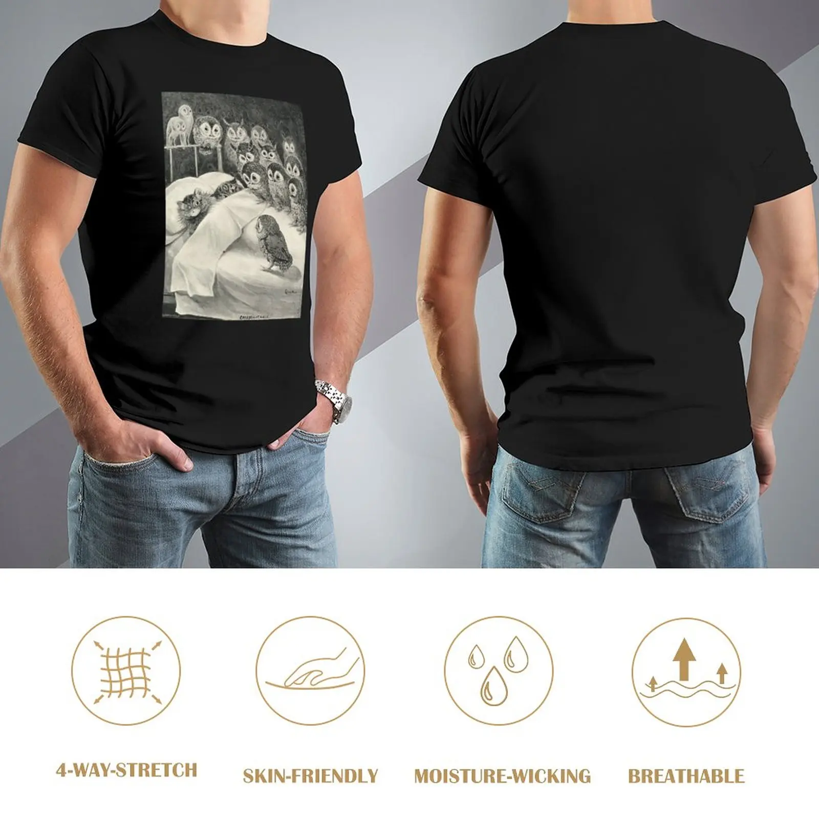 Cat's Nightmare by Louis Wain T-Shirt hippie clothes sublime t shirt anime aesthetic clothes men long sleeve t shirts