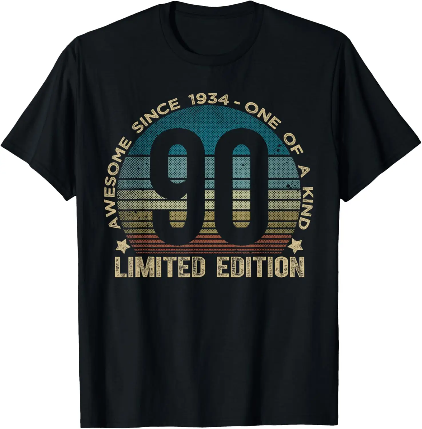 90th Birthday 90 Year Old Gifts Vintage 1934 Limited Edition T-Shirt