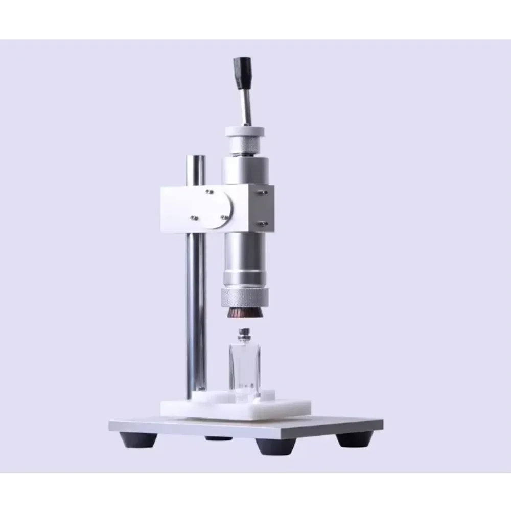 

Industrial Manual Perfume Capping Machine Is Used for 13MM/20MM Rolling Aluminum-plastic Cosmetic Nozzle