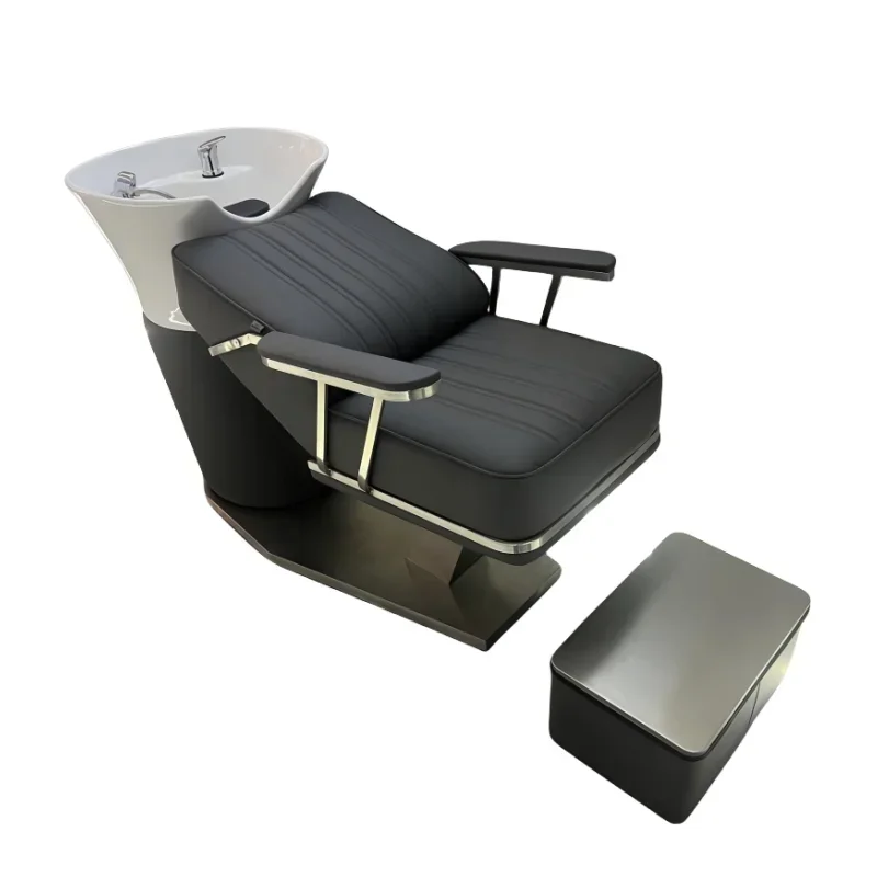 Hair Stylist Backwash Makeup Professional Italian Lying Light Luxury Water Spa Bed Salon Chair Aesthetic Hairdressing Cadeira