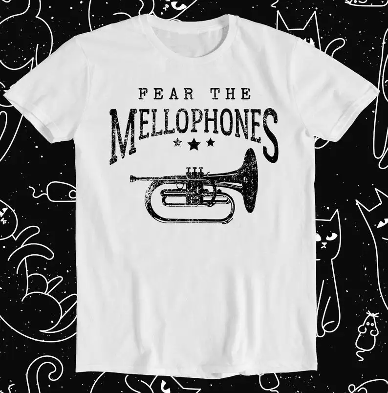 Mellophone Player Marching Band Mellophones Retro Funny Meme Gift Tee T Shirt 1281