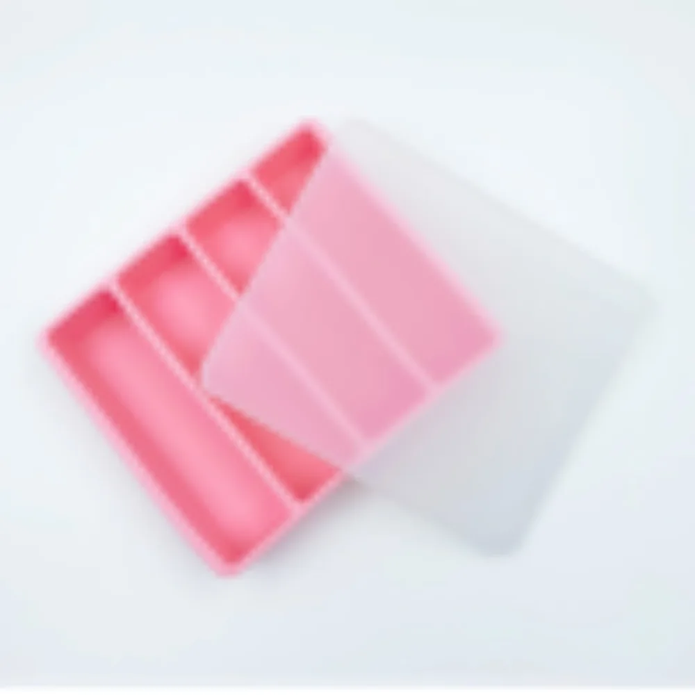 1Pcs 4 Grids Silicone Ice Cube Mold With Lid 13Oz Capacity Reusable Freezer Tray For Ice Cube Soup Broth Sauce Whiskey