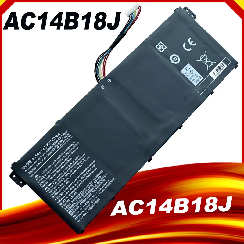 

Аккумулятор AC14B18J для Acer Aspire ES 15 ES1-571 Chromebook 11 ES1-331 13 CB3-111 15 CB5-311 AC14B13J AC14B18J Series