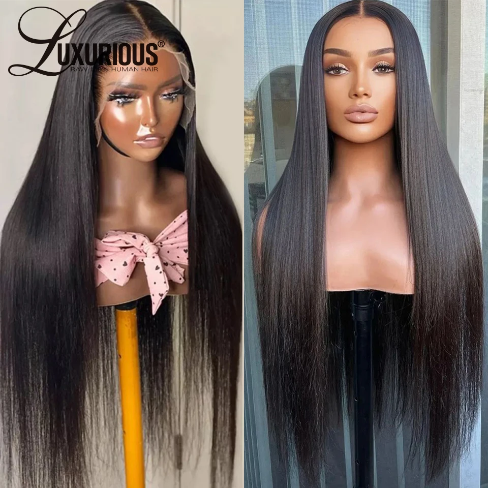 

360 Lace Front Human Hair Wigs For Black Women Glueless Long Straight 13x6 Lace Frontal Wig 13x4 Brazilian Remy Hair Pre Plucked