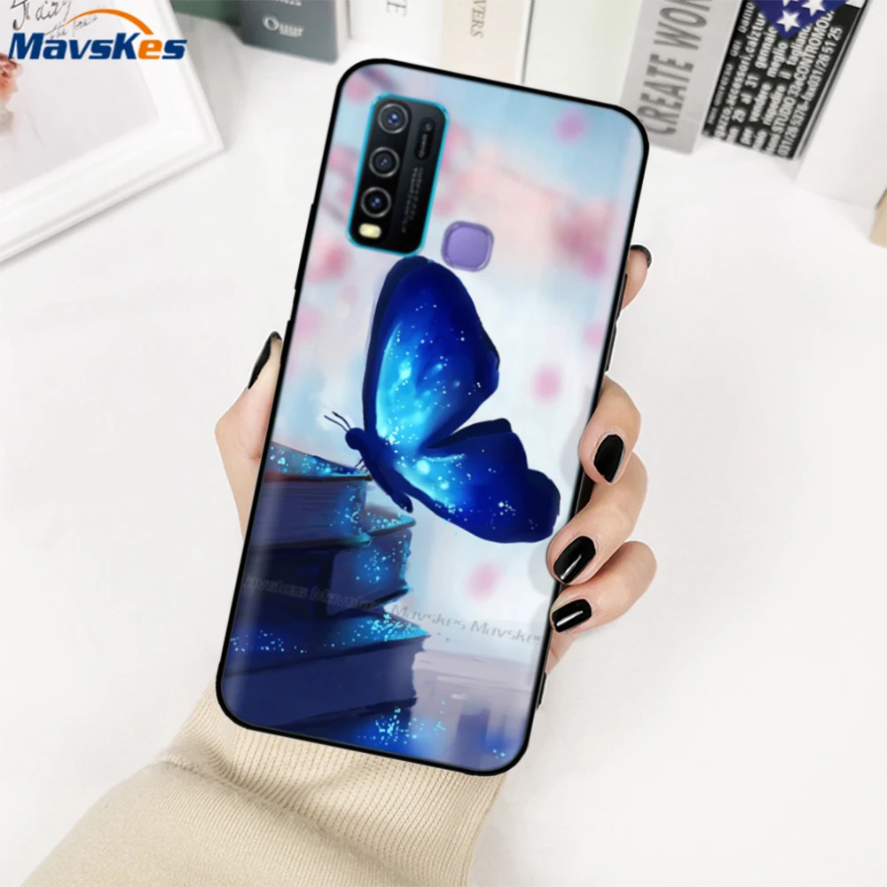 For vivo Y30 1938 Case Back Phone Cover for vivo Y30 Y50 VivoY50 Y 50 1935 Y 30 Silicon Soft Bumper black soft tpu phone cases