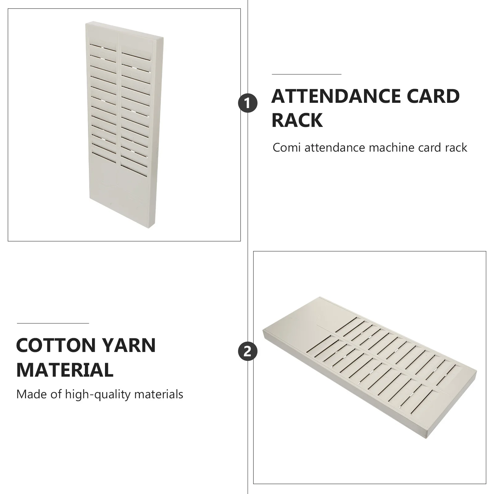 

Plastic Time Attendance Card Storage Rack Multi-Slot Hangable Student Exam Holder Numbered Attendance Stand For Office