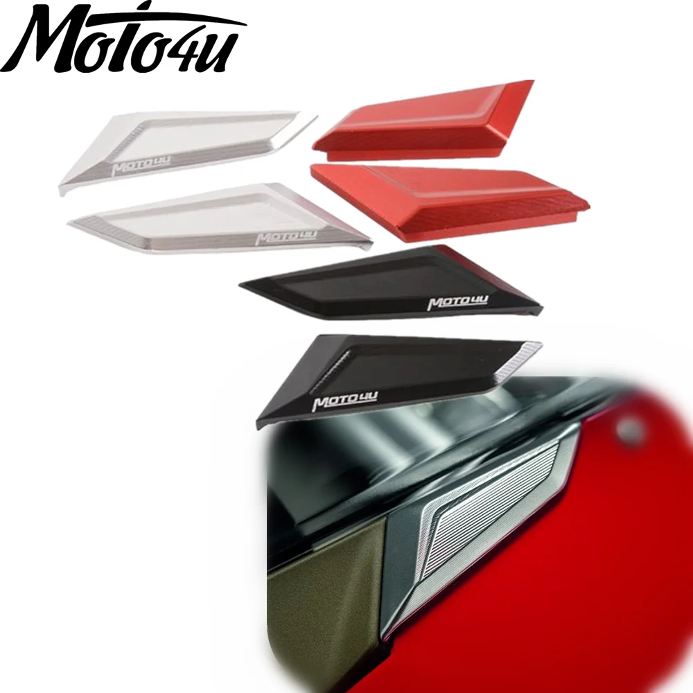 MOTO4U Motorcycle Rearview Rear Mirrors Hole Cover Cap Aluminum For DUCATI PANIGALE V4 V4S V4R V2 V2S