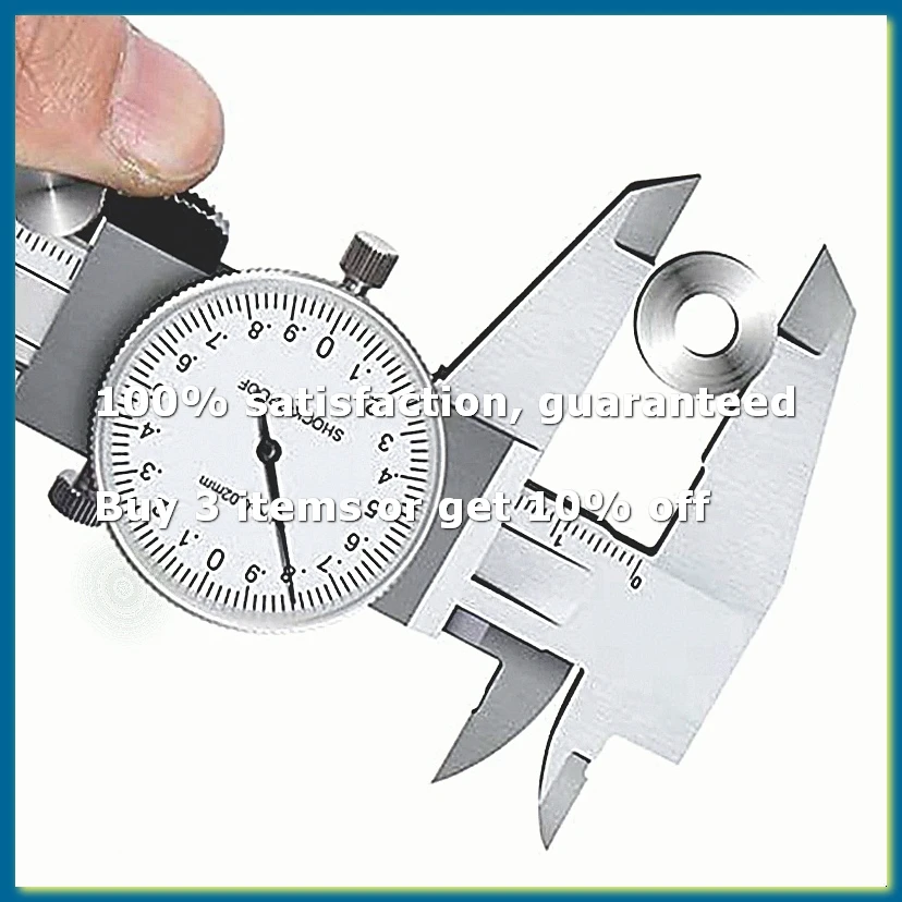 ●0-200Mm Metric Gauge Measuring Tool Dial Vernier Caliper Shock-Proof Vernier Caliper 0.02Mm (TGBK150-0-200MM)