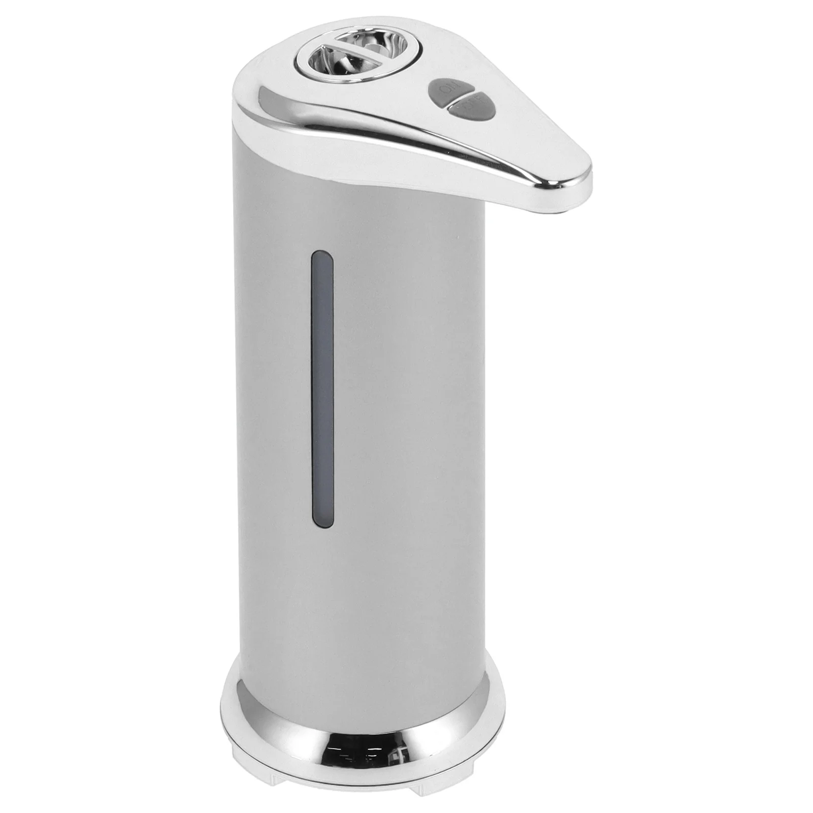 250ml-ソープディスペンサー-タッチレス赤外線センサー-自動液体ソープディスペンサー-家庭用バスルーム用-シルバー