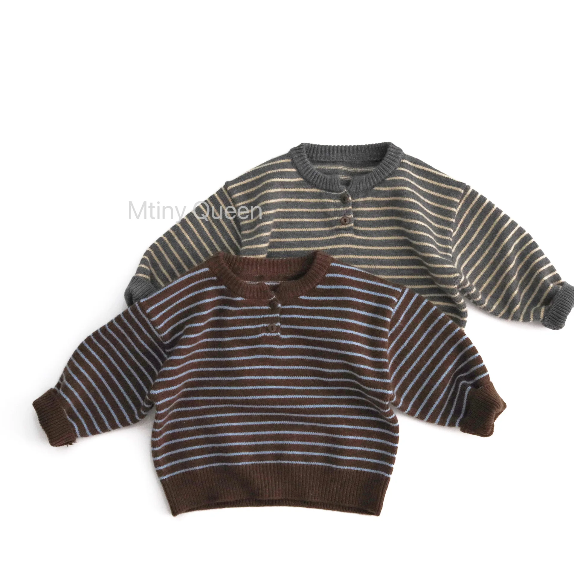 LILIGIRL الأطفال سترة الكلاسيكية المشارب القمم جديد الصبي محبوك بلوفر مخطط سترة الترفيه القمم الخريف والشتاء