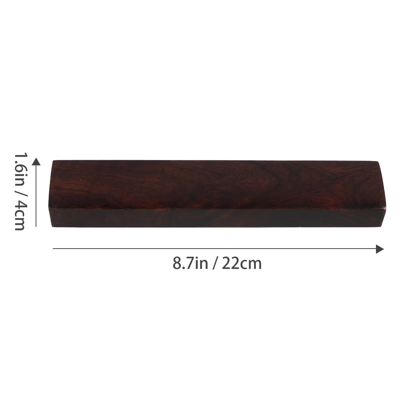 2Pcs Premium Black Catalpa Wooden Paperweights Elegant Simple Design Heavy Solid Paper Weight for Calligraphy Drawing Painting