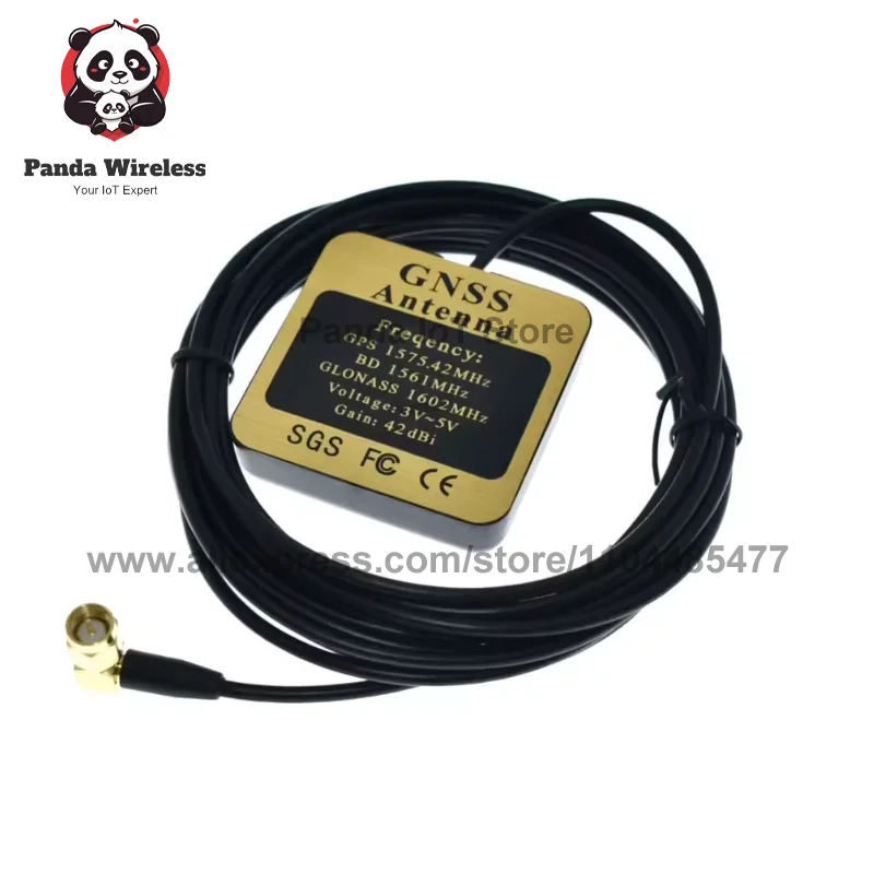 1.5M 1Pcs Glonass BD Antenna GNSS External Car GPS Receiver 35*4 ceramic SMA Male/BNC/TNC/Frake C/SMA Angle Connect 42dbi